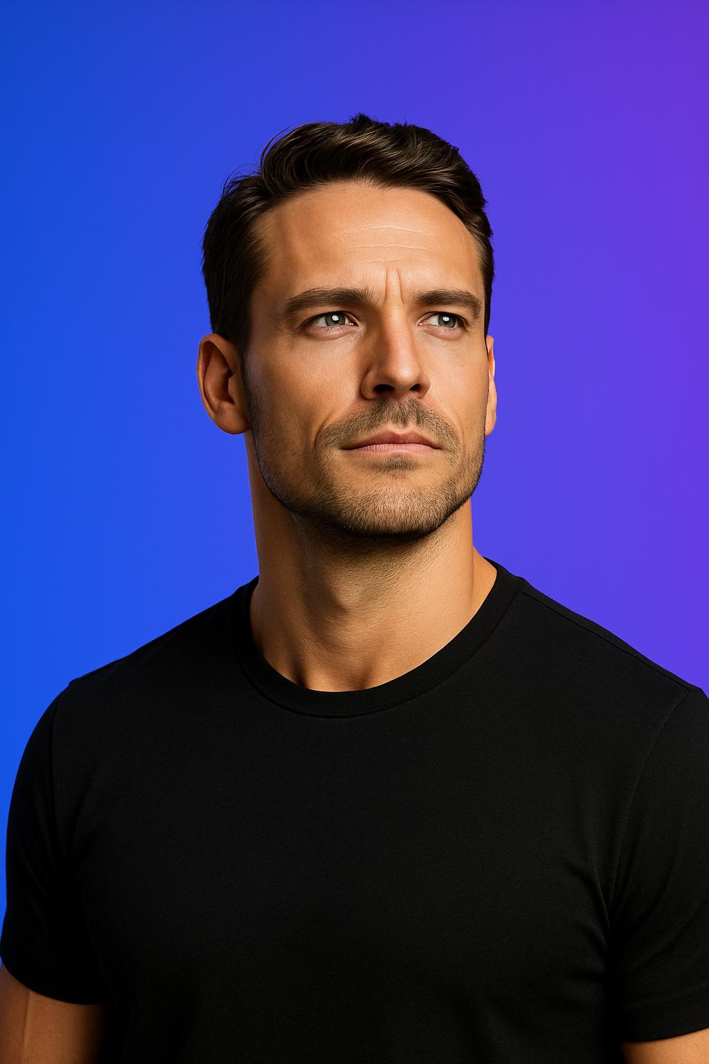 Confident man post-breakup recovery